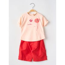 P'TITES CANAILLES - Top/pantalon rouge en coton - Fille - Taille TU - Modz