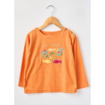 LES BÉBÉS DE TAPIOCA - Sweat-shirt orange en coton - Fille - Taille TU - Modz