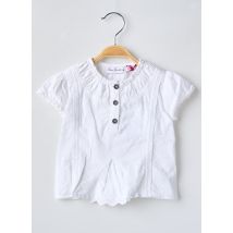 POMME FRAMBOISE - Tunique manches courtes blanc en coton - Fille - Taille TU - Modz