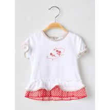 COUDEMAIL - T-shirt blanc en coton - Fille - Taille TU - Modz