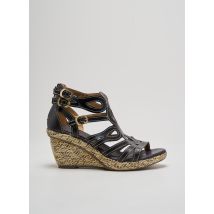 LAURA VITA - Sandales/Nu pieds noir en cuir - Femme - Taille 36 - Modz
