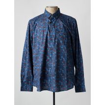 KING'S ROAD - Chemise manches longues bleu en coton - Homme - Taille XXL - Modz