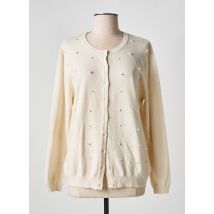 HALO PARIS - Gilet manches longues beige en viscose - Femme - Taille 42 - Modz