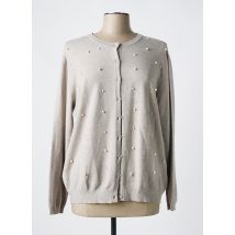 HALO PARIS - Gilet manches longues gris en viscose - Femme - Taille 44 - Modz