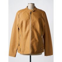 CHRISTY - Veste simili cuir marron en polyester - Femme - Taille 46 - Modz