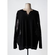 2W PARIS - Tunique manches longues noir en polyester - Femme - Taille 54 - Modz