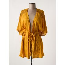LOSAN - Veste kimono jaune en viscose - Femme - Taille 42 - Modz
