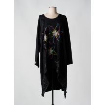 OLIVER JUNG - Robe mi-longue noir en viscose - Femme - Taille 46 - Modz