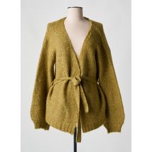 CHERRY PARIS - Gilet manches longues vert en polyester - Femme - Taille 38 - Modz