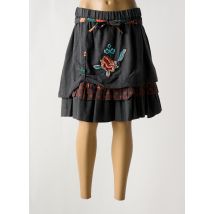 RHUM RAISIN - Jupe mi-longue gris en coton - Femme - Taille 42 - Modz