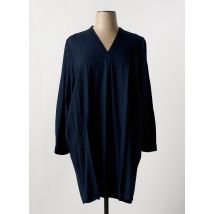 SIGNATURE - Robe mi-longue bleu en viscose - Femme - Taille 46 - Modz
