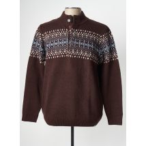 CAMBRIDGE - Pull marron en laine - Homme - Taille XL - Modz