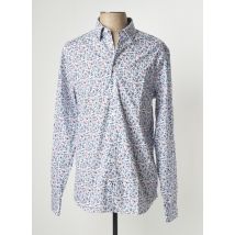 CAMBRIDGE - Chemise manches longues bleu en coton - Homme - Taille M - Modz