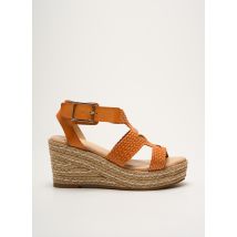 METAMORF'OSE - Sandales/Nu pieds orange en cuir - Femme - Taille 39 - Modz
