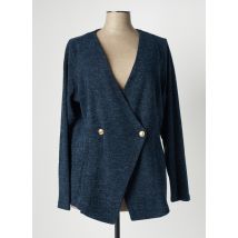ZHENZI - Gilet manches longues bleu en polyester - Femme - Taille 52 - Modz