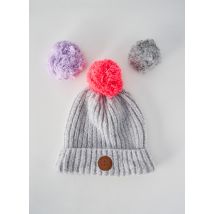 CABAÏA - Bonnet gris en acrylique - Unisexe - Taille TU - Modz