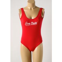 GRAIN DE SABLE - Maillot de bain 1 pièce rouge en polyamide - Femme - Taille 38 - Modz