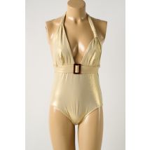 GRAIN DE SABLE - Maillot de bain 1 pièce or en polyamide - Femme - Taille 38 - Modz
