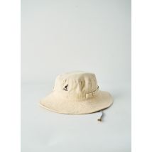 KANGOL - Chapeau beige en coton - Homme - Taille 56 - Modz