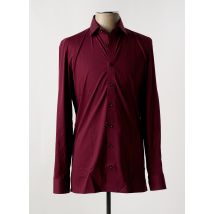 OLYMP - Chemise manches longues rouge en coton - Homme - Taille S - Modz