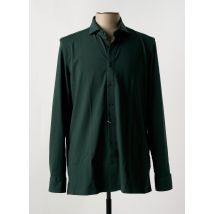 OLYMP - Chemise manches longues vert en coton - Homme - Taille L - Modz