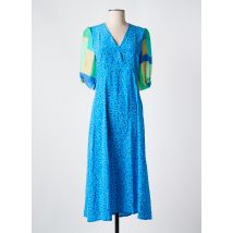 TOUPY - Robe longue bleu en viscose - Femme - Taille 36 - Modz