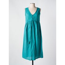 ZEN ETHIC - Robe mi-longue vert en coton - Femme - Taille 36 - Modz