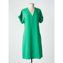 TOUPY - Robe mi-longue vert en polyester - Femme - Taille 40 - Modz