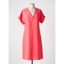 TOUPY - Robe mi-longue rose en polyester - Femme - Taille 40 - Modz