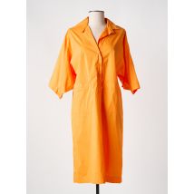 TOUPY - Robe mi-longue orange en coton - Femme - Taille 34 - Modz
