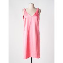 TOUPY - Robe mi-longue rose en polyester - Femme - Taille 36 - Modz