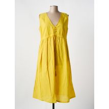 ZEN ETHIC - Robe mi-longue jaune en coton - Femme - Taille 42 - Modz