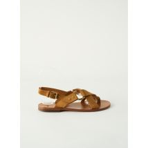 ATELIER FEMININ - Tongs marron en cuir - Femme - Taille 38 - Modz