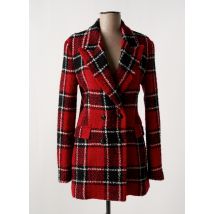 GAËLLE - Manteau long rouge en acrylique - Femme - Taille 38 - Modz