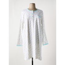 JET - Chemise de nuit blanc en coton - Femme - Taille 44 - Modz