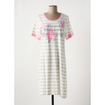 PASTUNETTE - Chemise de nuit rose en coton - Femme - Taille 40 - Modz