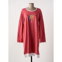 JET - Chemise de nuit rouge en coton - Femme - Taille 46 - Modz