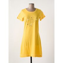 REBELLE BY PASTUNETTE - Chemise de nuit jaune en coton - Femme - Taille 34 - Modz