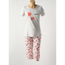 REBELLE BY PASTUNETTE - Pyjama orange en coton - Femme - Taille 36 - Modz