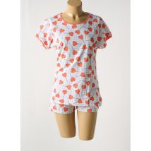 REBELLE BY PASTUNETTE - Pyjashort orange en coton - Femme - Taille 36 - Modz