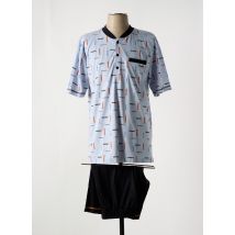 JET - Pyjashort noir en coton - Homme - Taille 40 - Modz