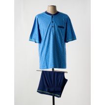 JET - Pyjashort bleu en coton - Homme - Taille 46 - Modz