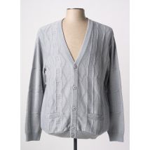 PAUL RHODAMEL - Gilet manches longues gris en coton - Homme - Taille L - Modz