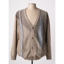 PAUL RHODAMEL - Gilet manches longues marron en acrylique - Homme - Taille XL - Modz