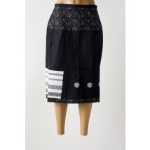 NID D'ABEILLE - Jupe mi-longue noir en coton - Femme - Taille 46 - Modz