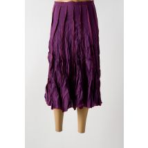 MALIA B - Jupe longue violet en coton - Femme - Taille 40 - Modz