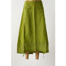 NID D'ABEILLE - Jupe longue vert en coton - Femme - Taille 46 - Modz