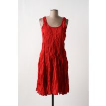 MALIA B - Robe courte orange en coton - Femme - Taille 48 - Modz