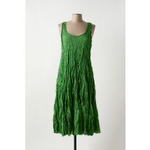 MALIA B - Robe mi-longue vert en coton - Femme - Taille 44 - Modz