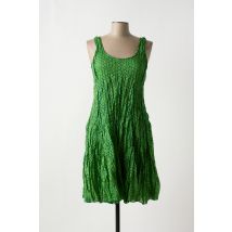 MALIA B - Robe mi-longue vert en coton - Femme - Taille 44 - Modz